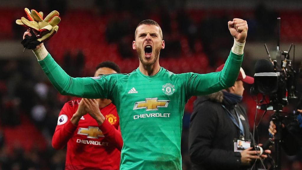 David de Gea oli Manchester Unitedin sankari torjuttuaan 11 laukausta Tottenhamia vastaan.