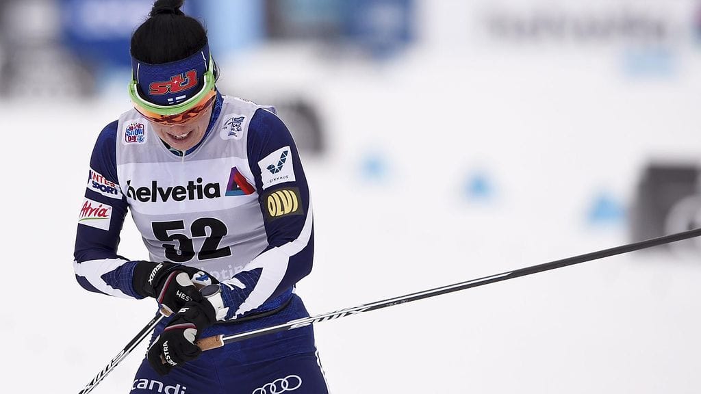 Krista Pärmäkoski Tour de Skillä joulukuussa.