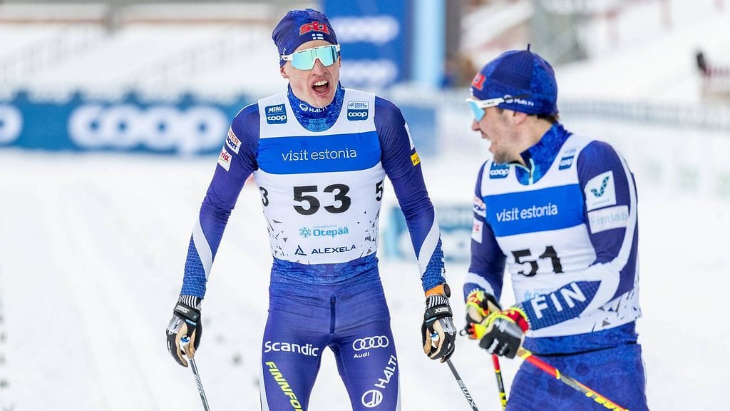 Tuovatko Iivo Niskanen (numero 53) ja Ristomatti Hakola (numero 51) Suomelle mitalin Seefeldin MM-kisojen parisprintistä?