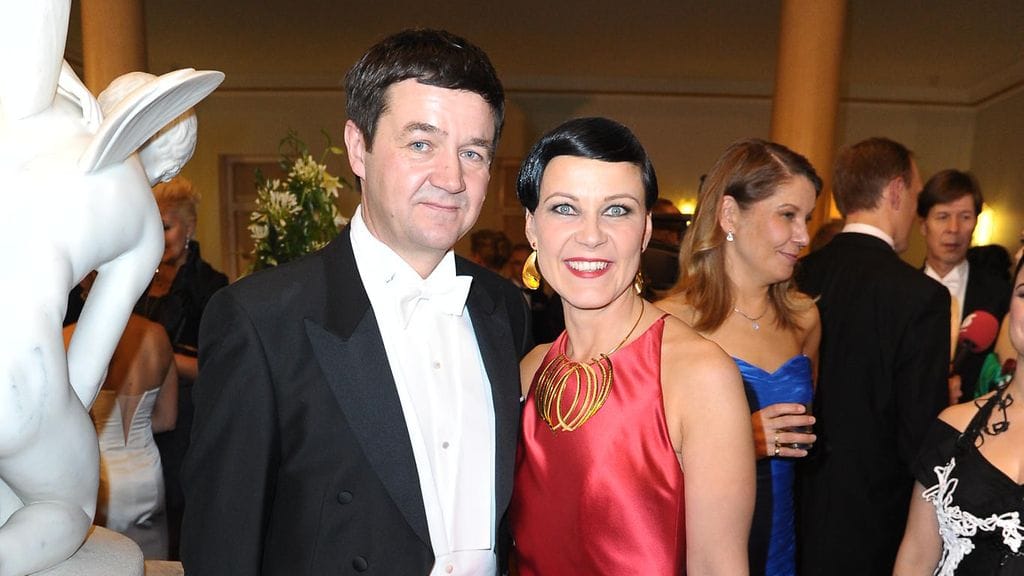 Olli Ainola ja Marja Tiura Itsenäisyyspäivän vastaanotolla vuonna 2010.