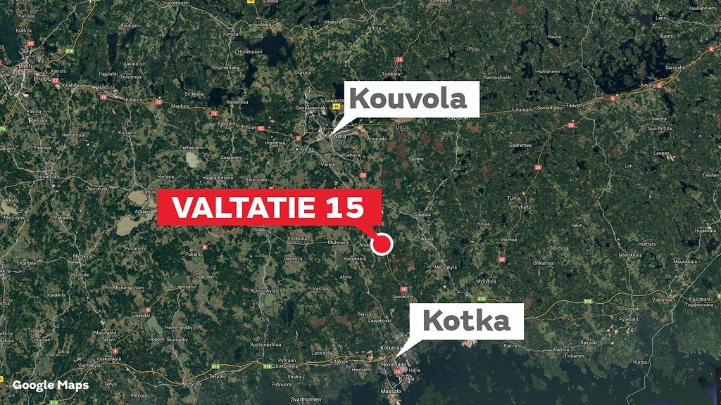 Onnettomuus haittaa liikennettä Kouvolantiellä.