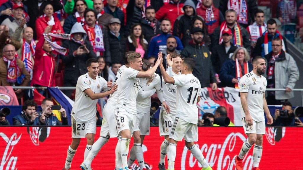 Real Madrid juhli 3-1 voittoa Atletico Madridista.