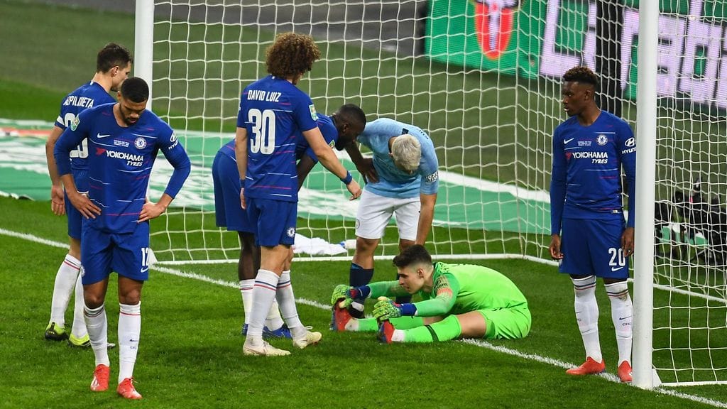 Chelsea-vahti Kepa järjesti jatkoajalla erikoisen näytöksen.