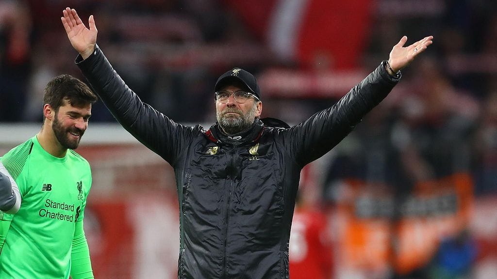 Jürgen Klopp ryösti vanhan verivihollisen stadionilta pisteet keskiviikkona.