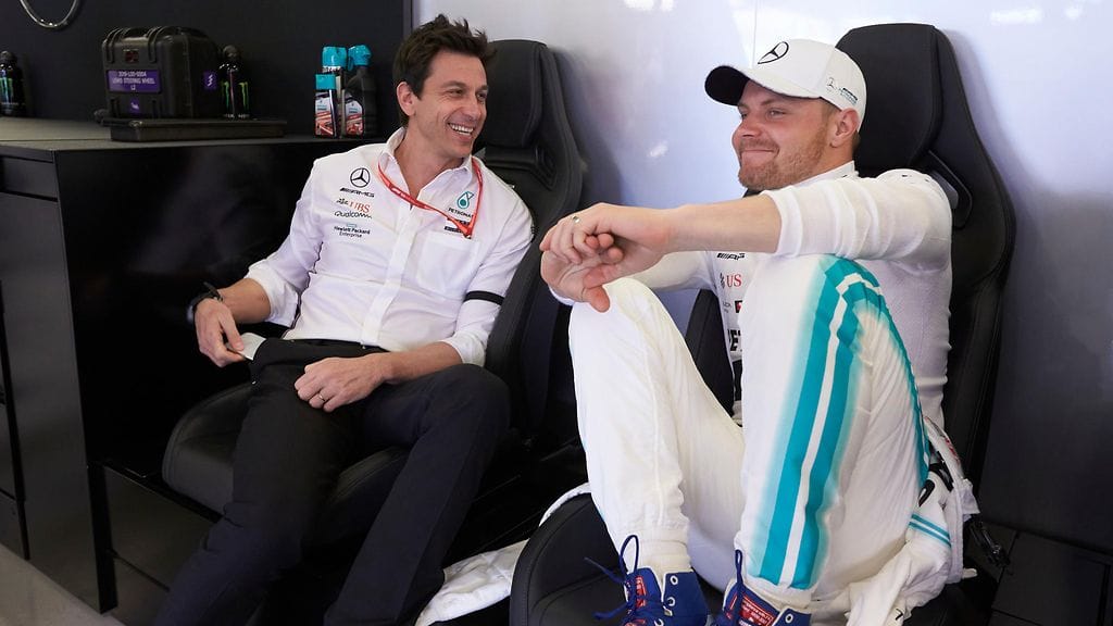 Toto Wolff iloitsi Valtteri Bottaksen loistokisasta.