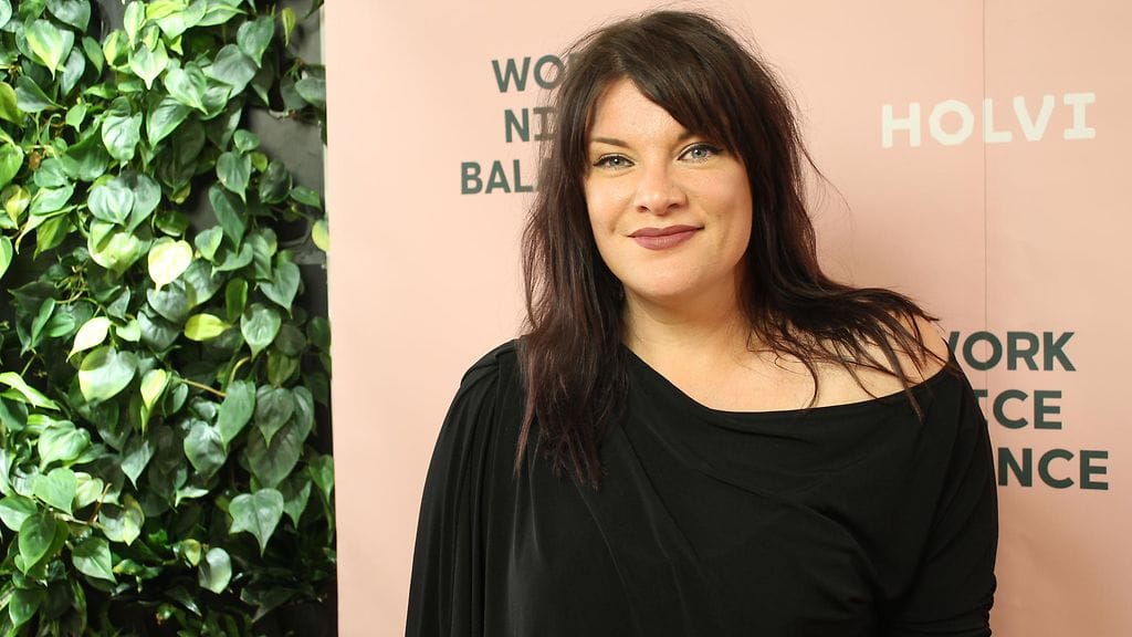 Hanna Pakarinen Tuplashotti-podcastin verkostoitumistapahtumassa 26.6.2019.