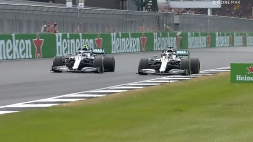 Valtteri Bottas kuittasi Lewis Hamiltonin ohituksen jäätävästi.