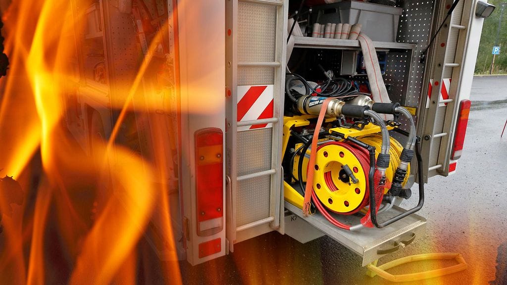 Pelastuslaitos sai hälytyksen Jytkyläntiellä Nurmeksessa syttyneestä palosta kello 18.30. Kuvituskuva.