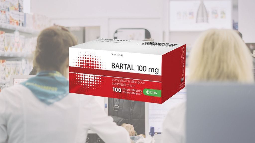 Bartal-nimisen lääkkeen pakkausselosteen oli tullut virhe.