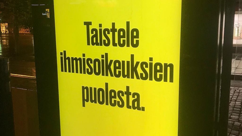 Hongkong mainos Lasipalatsi Helsinki 30.9.2019 2