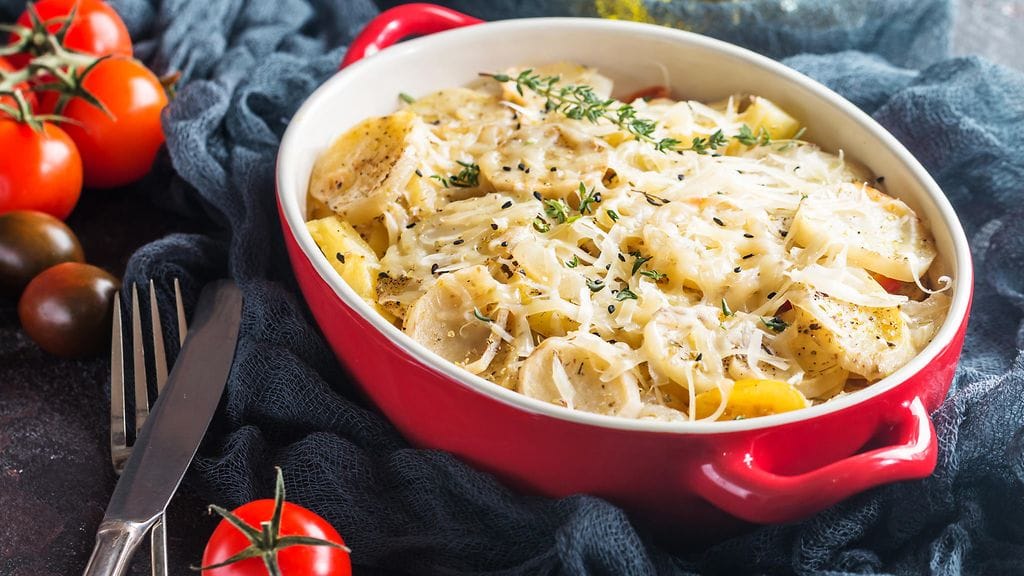 Kermaperunat sopivat vaikka pääsiäispöytään.