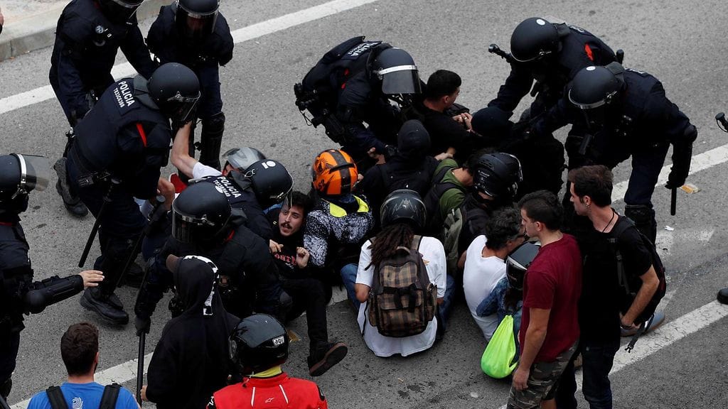 EPA, Barcelona, mielenosoitus, Espanja3