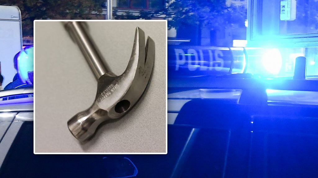 Kuvassa näkyy, kuinka vasaran lyömäpuolen päätyyn saakka on porattu keskelle reikä. Kuva ei liity tapaukseen. Kuva: All Over Press / poliisi.