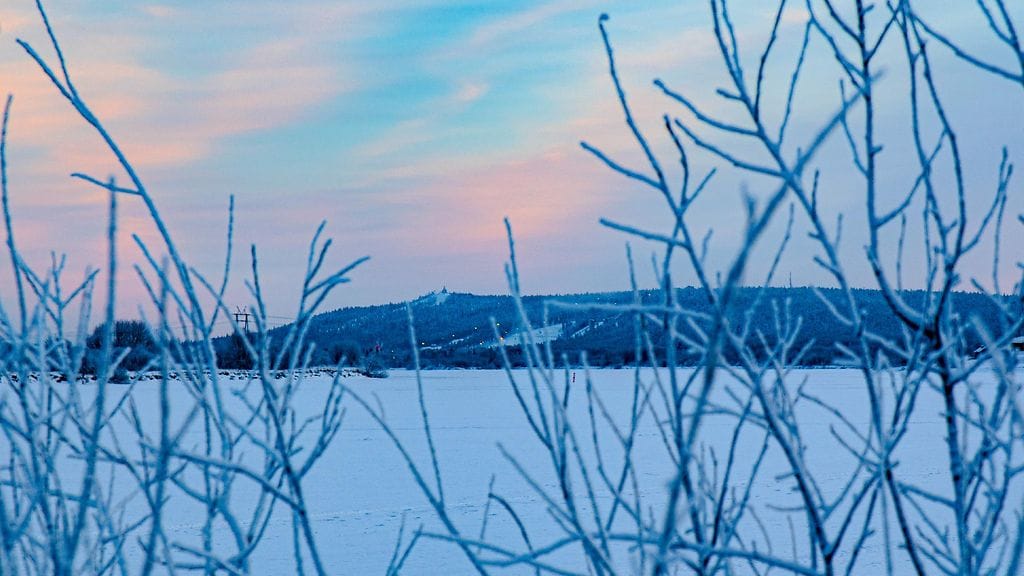 Kuva: Eino Haarala. Ounasjoki, 17.2.2019.