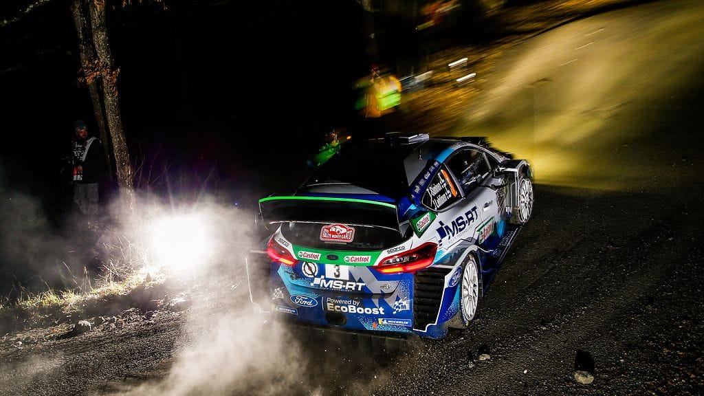 Teemu Suninen oli ongelmissa Monte Carlon MM-rallin toisella erikoiskokeella.