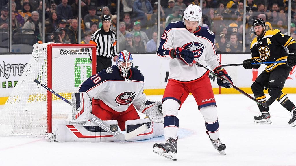 Joonas Korpisalo ja Markus Nutivaara olivat tähdittämässä Columbuksen komeaa kiriä.