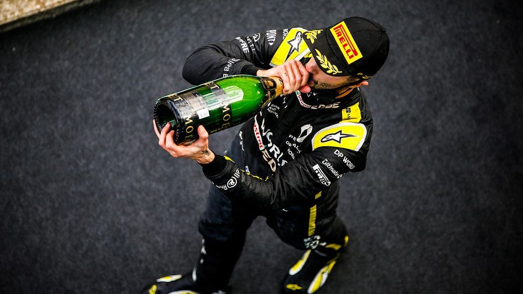 Daniel Ricciardon edellisestä palkintosijasta oli kulunut niin kauan, ettei hän enää muistanut ottaa juomaa kengästään.