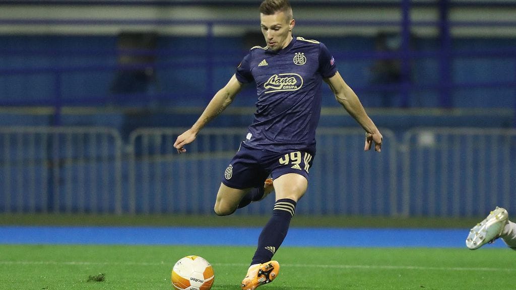 Mislav Orsic siirsi Dinamo Zagrebin 1-0-johtoon.