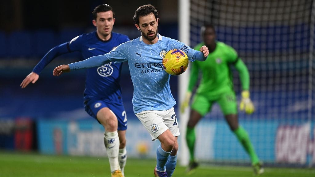 Bernardo Silvan edustama Manchester City kohtaa Mestarien liigan finaalissa Chelsean.