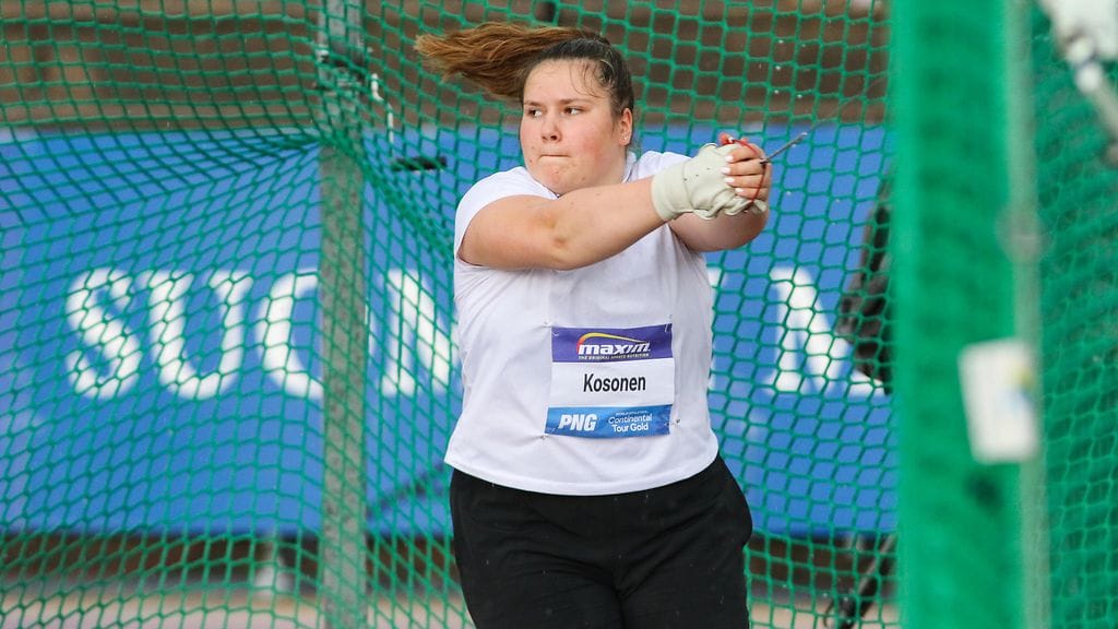 Silja Kosonen heitti Paavo Nurmi Gamesissa parhaallaan 69,50.