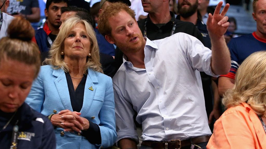 Jill Biden ja prinssi Harry ovat tavanneet useita kertoja prinssi ideoimien Invictus Games -tapahtumien yhteydessä.