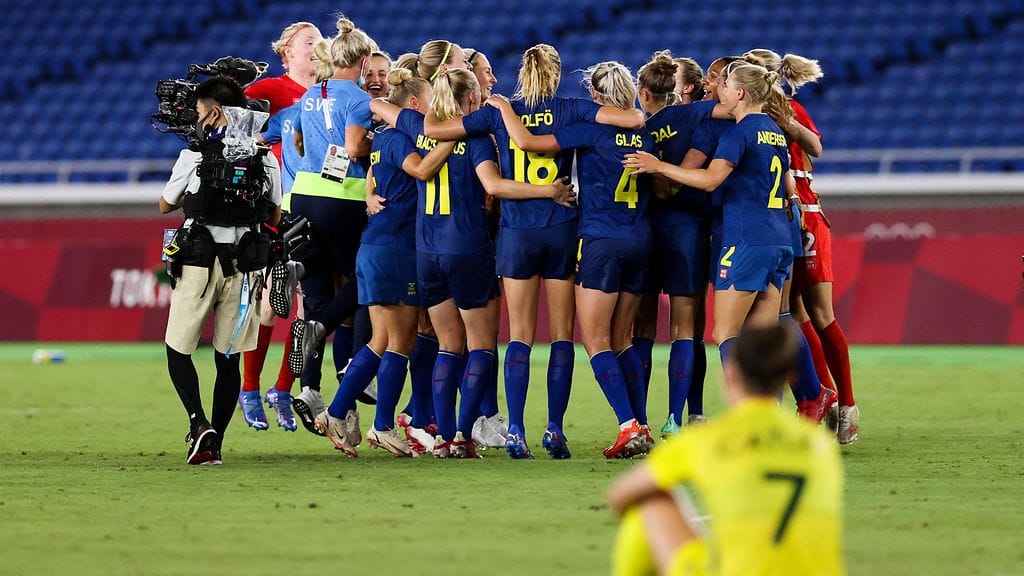 Ruotsi eteni olympialaisten jalkapallon loppuotteluun kaatamalla Australian.