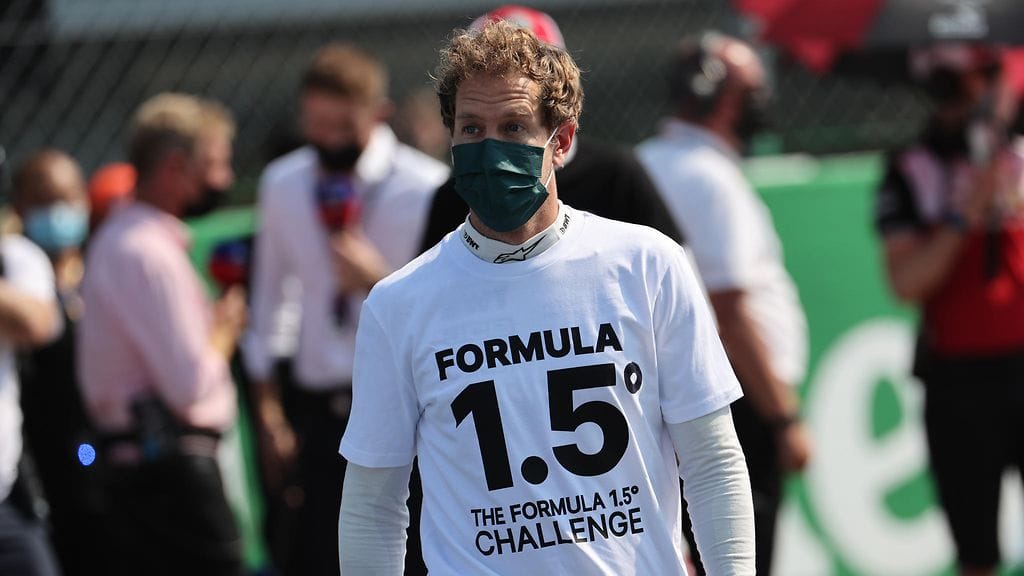 Sebastian Vettel nosti t-paidallaan tärkeän asian esille.