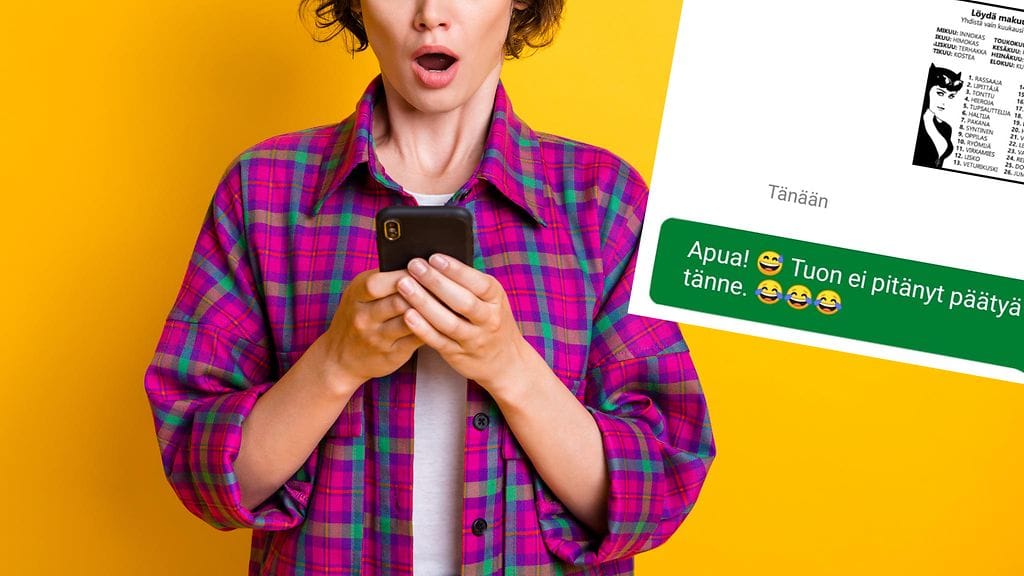 Pikkukuvassa kuvakaappaus Johannan keskustelusta.