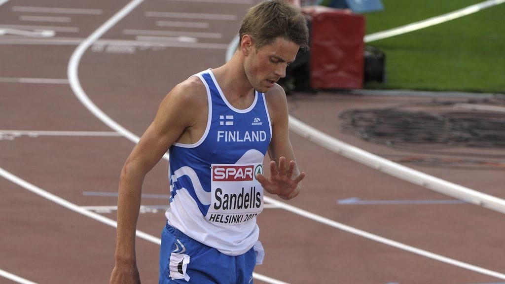 Niclas Sandells Helsingin EM-kisoissa 2012.