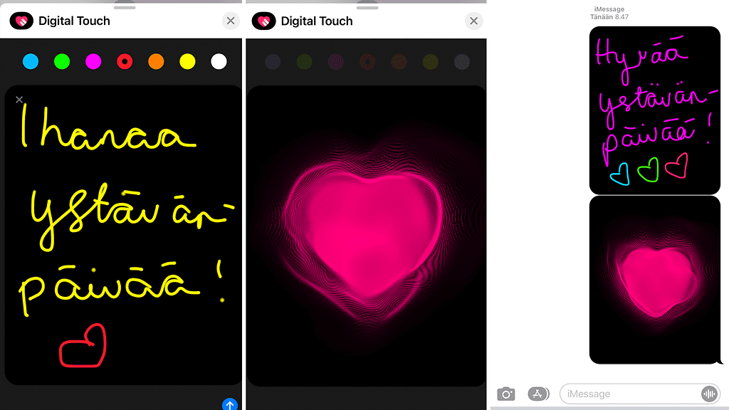Digital touch, iphone