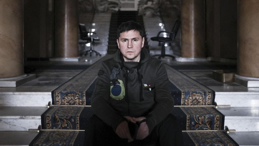 Mykhailo Podolyak maaliskuussa 2022.