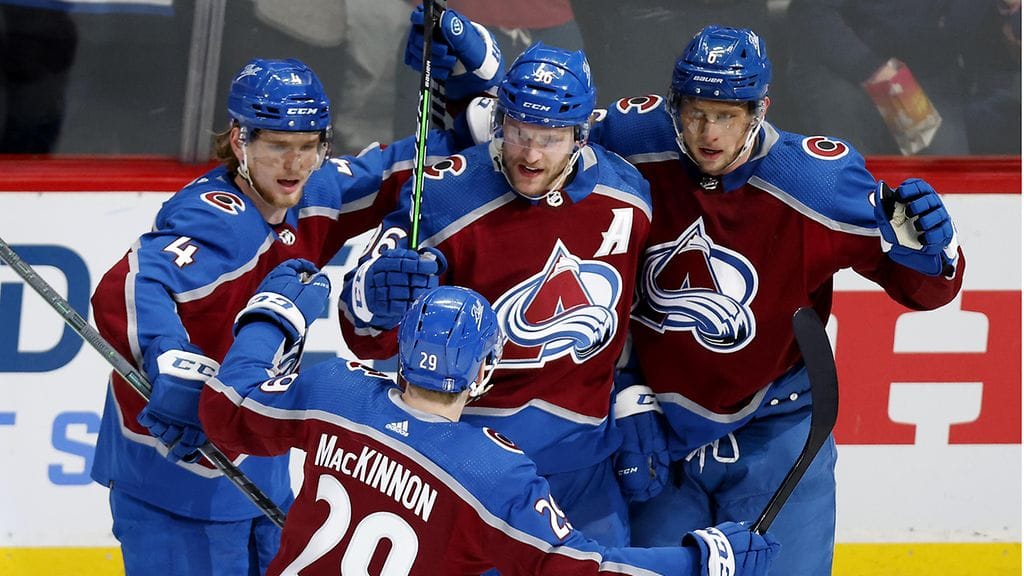 Coloradon ykköstähdet Mikko Rantanen, Nathan MacKinnon ja Gabriel Landeskog tuottivat jokainen maalin ja syötön konferenssifinaalien avauksessa.