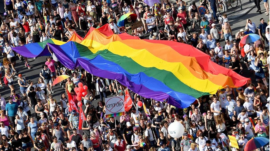 Pride-kulkue Budapestissa vuonna 2019.