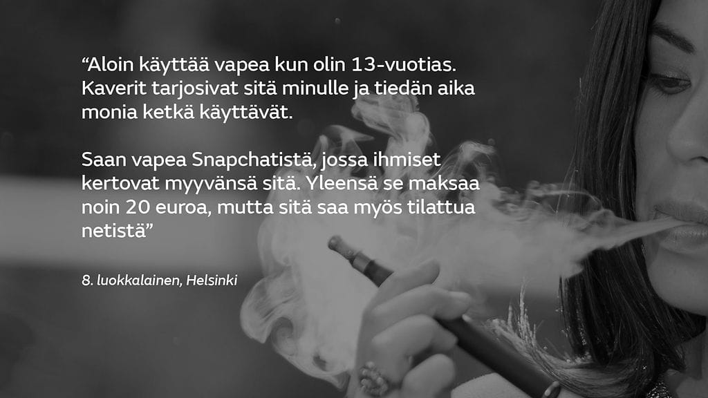 Sähkötupakka nuoret