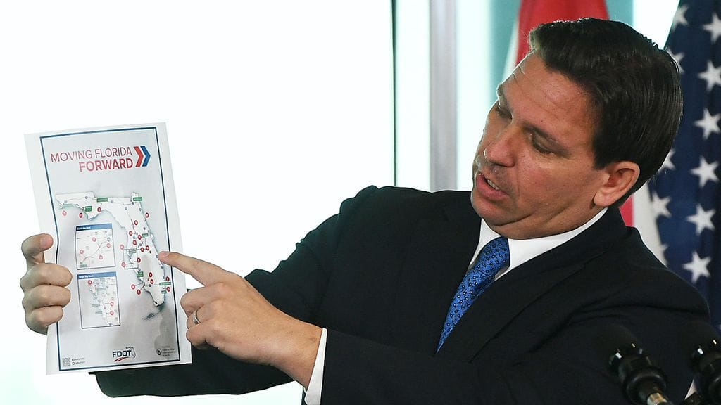 Ron DeSantis tammikuussa.