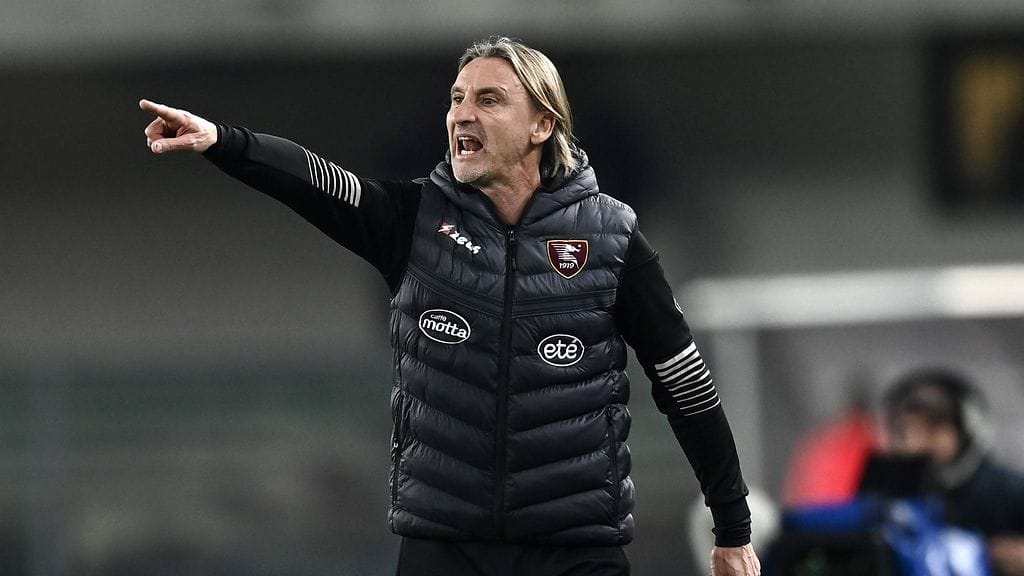 Davide Nicola johti Salernitanan peli viimeisen kerran maanantaina Veronaa vastaan.