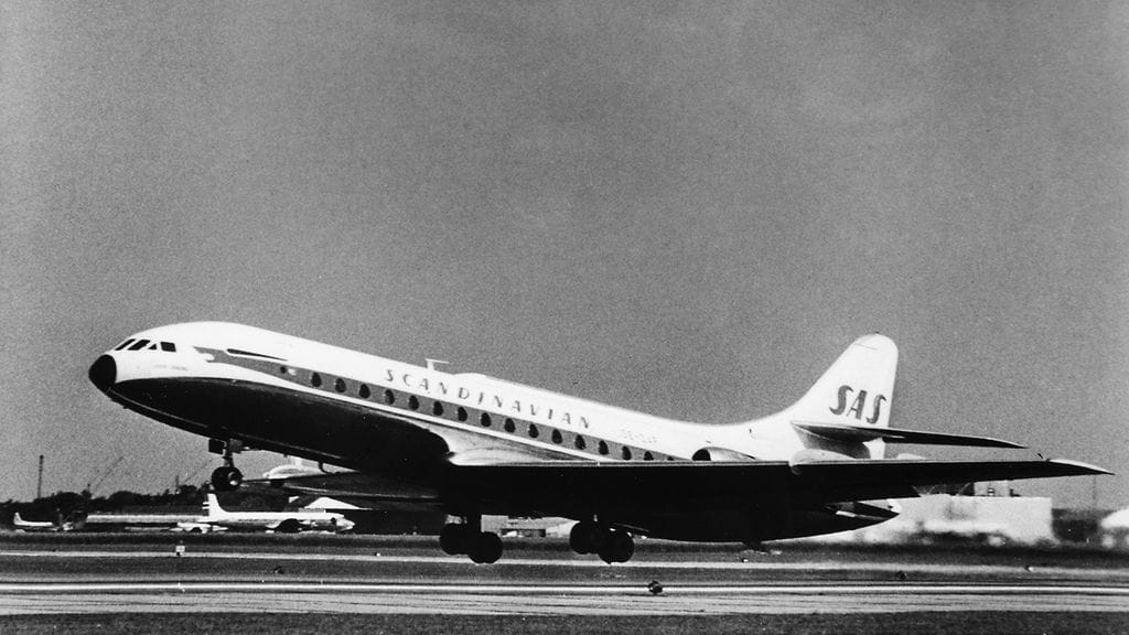 Caravelle-matkustajakone SE-DAF