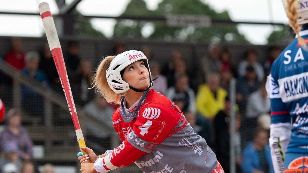 Seinäjoen Maila-Jussien Ria Ojala vierasottelussa Rauman Feraa vastaan.