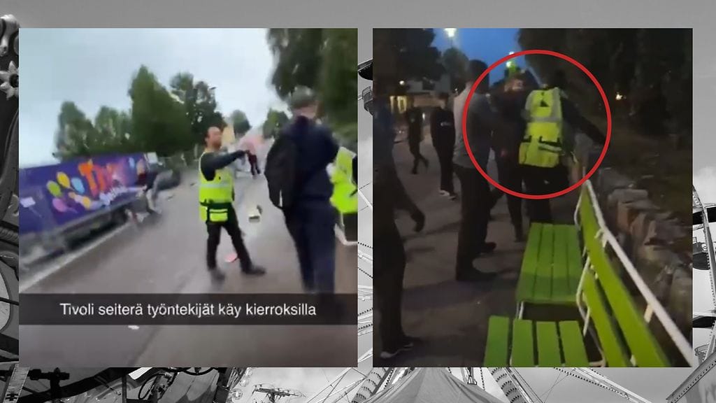 Kuvakaappauksia silminnäkijän kuvaamalta videolta, josta MTV Uutiset julkaisee nämä kuvakaappaukset.