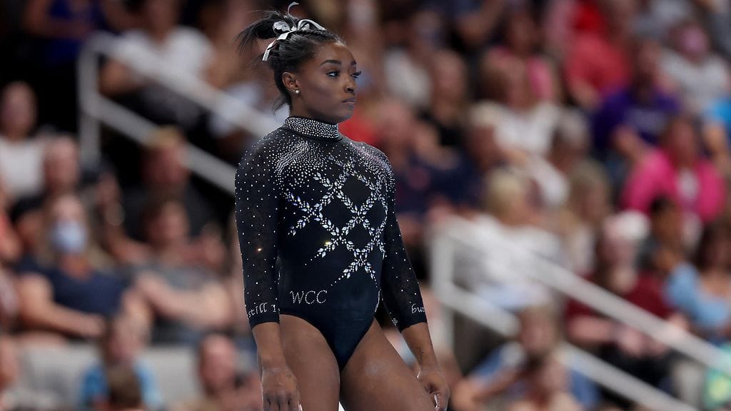Simone Biles oli voitokas Yhdysvaltojen mestaruuskisoissa elokuun lopussa.