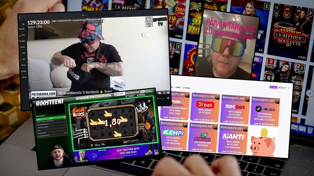 Poliisihallitus oli kerännyt kuukausien ajan esimerkkejä somevaikuttajien kanavissa esiintyvistä rahapelimainoksista.