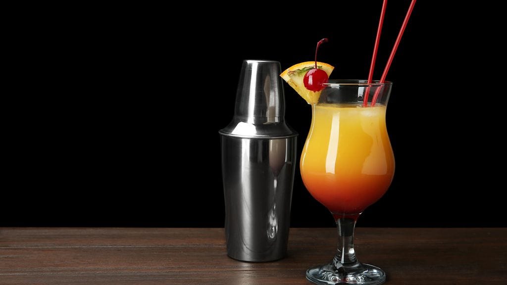 Sex on the beach cocktail