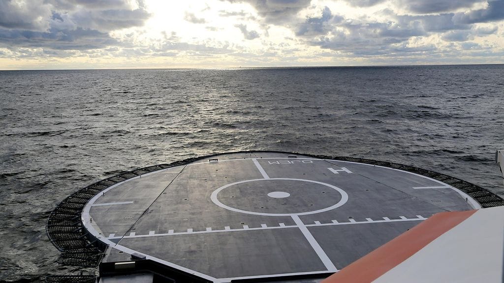 Kuvituskuvassa Suomen Rajavartiolaitoksen merivartiolaiva Turva 10. lokakuuta 2023.