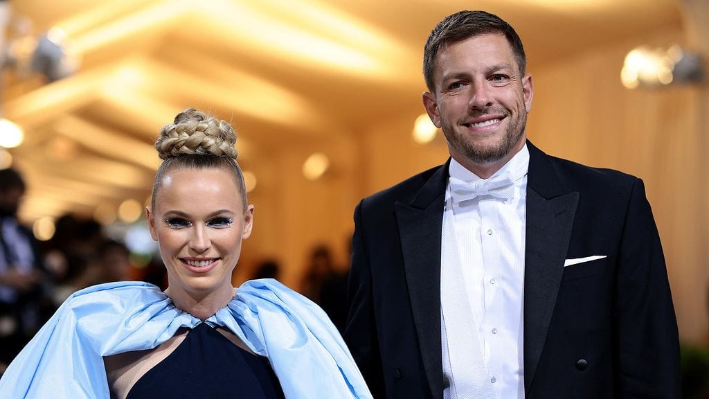 Caroline Wozniacki ja David Lee kuvattuna toukokuussa 2022.