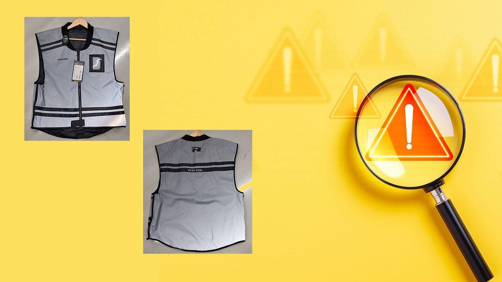 Richa-heijastinliivi 40-18877 vedetään markkinoilta puutteiden vuoksi.