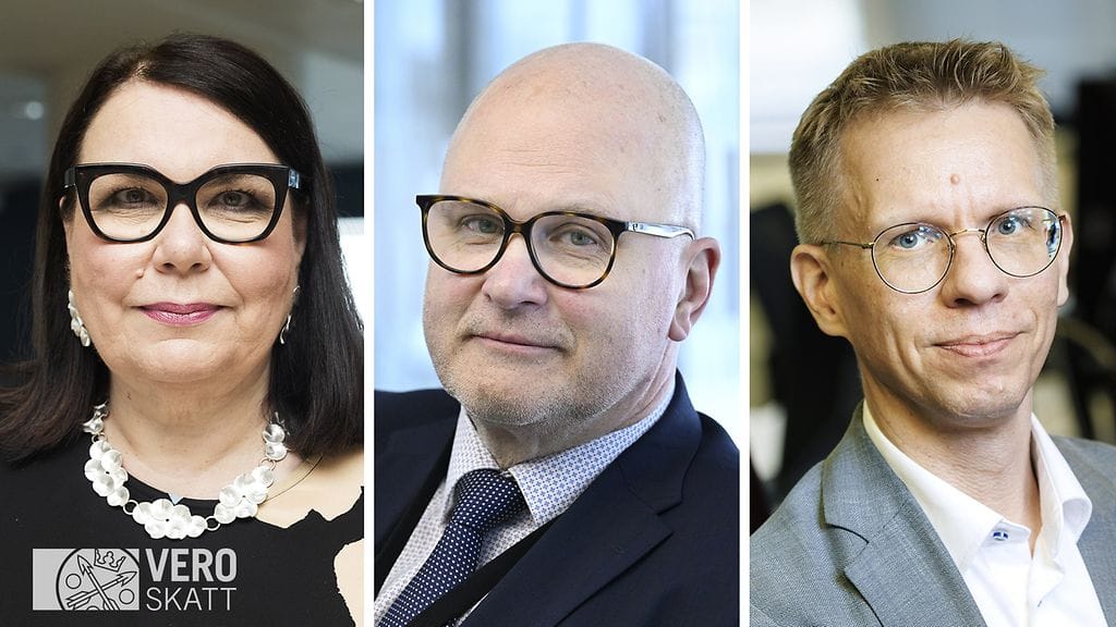 Tänään julkaistuista verotiedoista nähdään, miten paljon vuonna 2023 Ylen johtoportaassa tienattiin. Kuvassa Merja Ylä-Anttila, Jouko Jokinen ja Panu Pokkinen.
