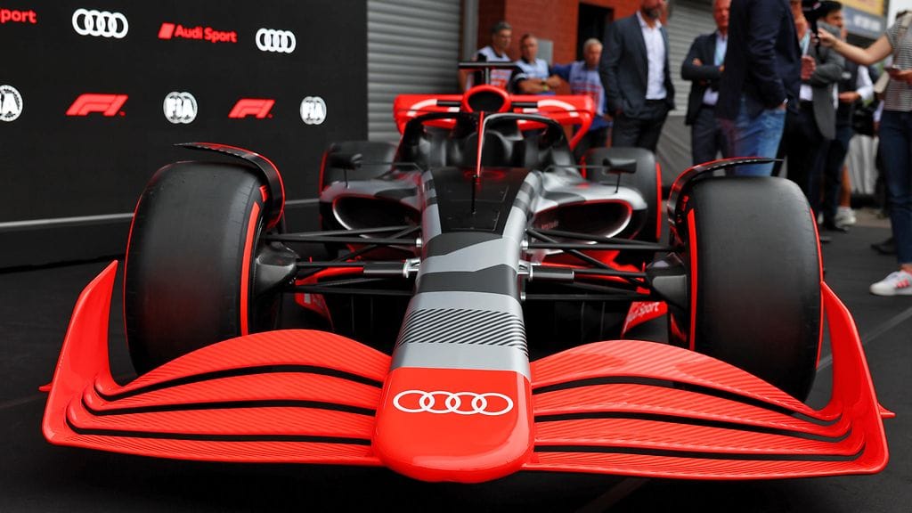 Audin F1-auton esittelyversio tuotiin näytille Sauber-sopimuksen julkistuksen yhteydessä vuonna 2022.