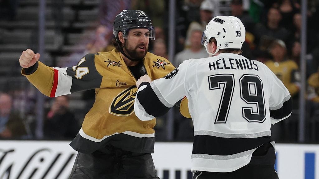 Nicolas Hague ja Samuel Helenius tappelivat yön NHL-kierroksella.