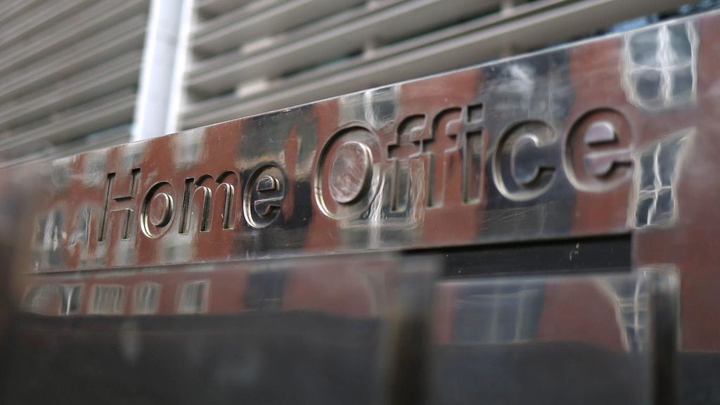 Britannian sisäministeriön rakennus Lontoossa 23. maaliskuuta.