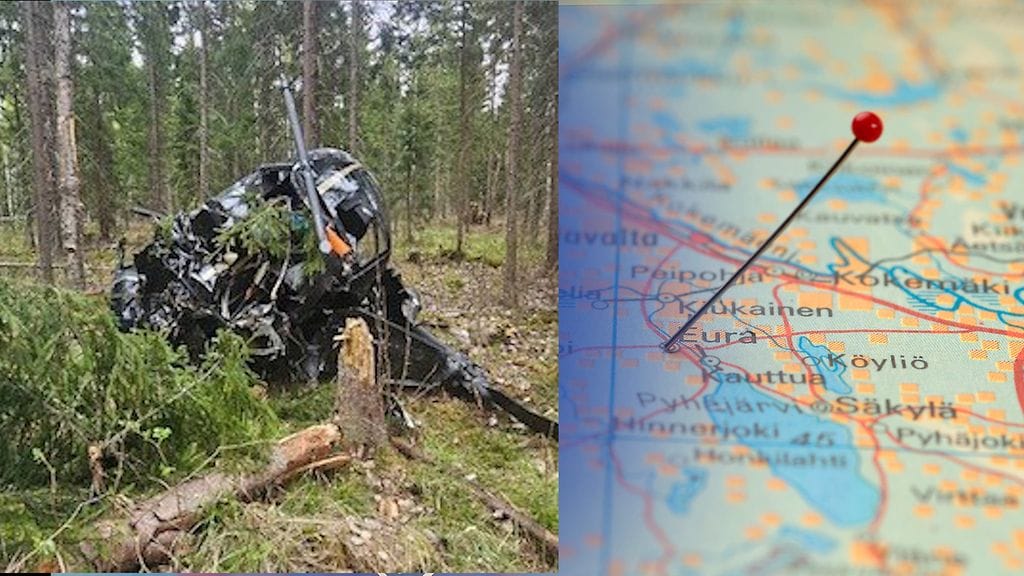 Euran helikopteriturma tapahtui lentokentän lähellä toukokuussa 2025.